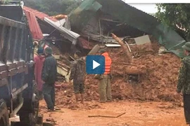 Video: Khu vực 22 cán bộ, chiến sĩ Sư đoàn 337 bị vùi lấp ở Hướng Hoá