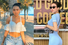 Đường cong siêu gợi cảm của Hoa hậu Tường Linh 