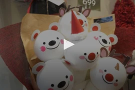 Video: "Hoa ăn được" giá tiền triệu hút khách dịp Noel