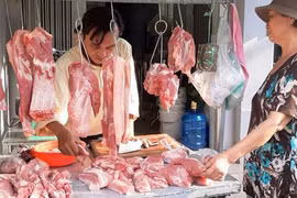 Giá thịt lợn tăng nhẹ trong những ngày cận Tết