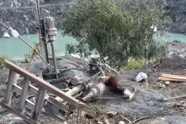 Giàn khoan đổ sập, nam công nhân ở Bình Phước tử vong