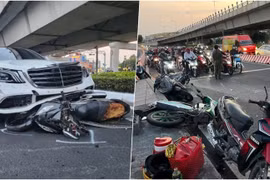 Vụ nữ tài xế Mercedes tông 10 xe máy: Xử lý thế nào?