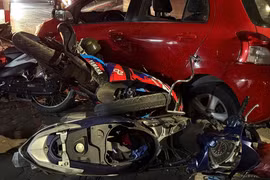 Danh tính tài xế tông liên hoàn 6 xe máy ở Hà Nội