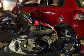 Danh tính tài xế tông liên hoàn 6 xe máy ở Hà Nội