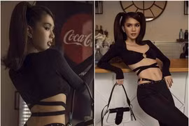 Ngọc Trinh hở bạo suýt lộ vòng ba