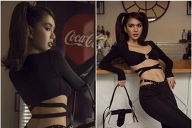 Ngọc Trinh hở bạo suýt lộ vòng ba