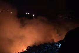 Cháy lớn ở bán đảo Sơn Trà