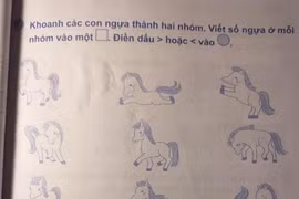 Bài toán lớp 1 xoắn não, phụ huynh cãi kịch liệt tìm đáp án 
