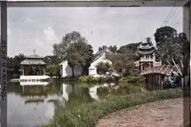 Vẻ khác lạ của hồ Hoàn Kiếm - đền Ngọc Sơn trong ảnh màu 1915 (1)