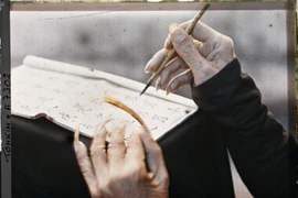 Ảnh màu chân dung hiếm có năm 1915 ở Hà Nội 