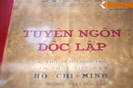 Kỷ vật vô giá về những ngày đầu đất nước độc lập