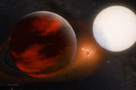 Lần đầu tiên phát hiện hành tinh lạ có “mặt trăng lửa” 