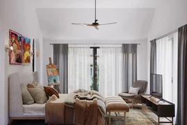 Không gian biệt thự đơn lập ở Hà Nội mang hơi hướng nghỉ dưỡng