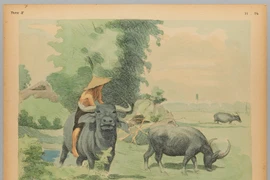 Tranh màu chân thực về cuộc sống xưa ở vùng nông thôn Nam Bộ 