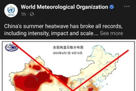 Việt Nam phản đối WMO đăng bản đồ "đường lưỡi bò" phi pháp
