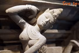 Ngẩn ngơ trước vẻ đẹp của vũ nữ ngực trần trên cổ vật Chăm