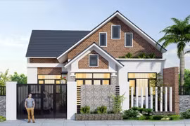 Loạt mẫu nhà cấp 4 gác lửng mái thái đang được ưa chuộng