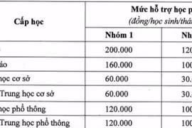 Học sinh TP.HCM được hỗ trợ học phí tối đa 200.000 đồng/tháng