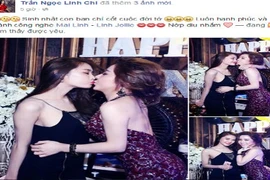 Chân dài Linh Chi bất ngờ hôn đồng giới gây bão