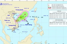 Áp thấp đổ bộ đất liền, miền Trung có mưa rất to