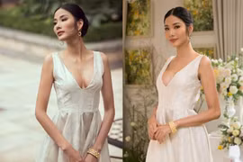 Á hậu Hoàng Thuỳ cho người lạ sờ ngực nếu nghi ngờ cô nâng cấp vòng 1