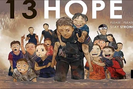 Dân mạng Thái vẽ tranh cầu mong phép màu cho đội bóng mất tích