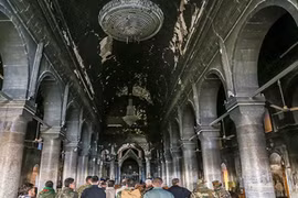 Ảnh: Nhà thờ lớn nhất Trung Đông vừa được giải phóng khỏi IS