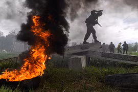 Thán phục màn vượt chướng ngại vật của lính trinh sát Nga