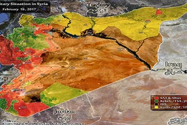 Chiến sự Syria đầu năm 2017: Nóng trên nhiều mặt trận