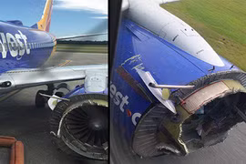 Máy bay chở gần 100 người rơi động cơ giữa không trung