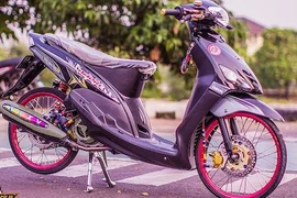 Scooter Yamaha Mio đời đầu độ drag kiểng cực chất