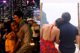 Khoảnh khắc "tình bể bình" của MC Hoàng Oanh và chồng sắp cưới