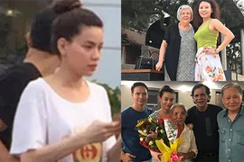 Bố mẹ của Kim Lý về Việt Nam, gặp gỡ gia đình Hà Hồ