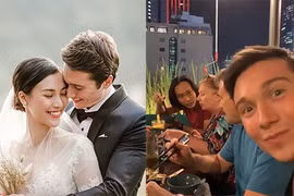 Bao người ghen tỵ khi Hoàng Oanh khoe ảnh đi ăn cùng gia đình chồng Tây