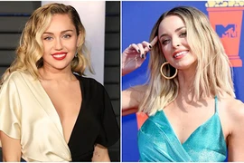 Đường cong gây mê của cô gái Miley Cyrus ôm hôn giữa scandal bỏ chồng