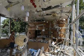 Tan hoang những căn nhà ở Slavyansk sau các đợt nã pháo