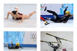 Cú ngã đau đớn ở Olympic Sochi