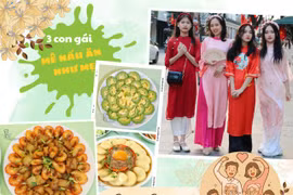 Loạt món ngon của nhà có 3 cô con gái đều mê nấu ăn như mẹ, con gái thứ 3 vào bếp từ khi 8 tuổi