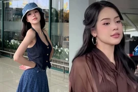 Hoa hậu Thanh Thuỷ mặc đầm xuyên thấu ra sân bay, đẹp hút hồn nhưng vẫn nhận ý kiến trái chiều