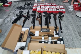 Tịch thu nhiều linh kiện lắp ráp súng hơi khí nén ở Bắc Giang