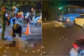 Va chạm với xe đầu kéo, 2 vợ chồng tử vong ở Hà Nội