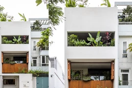 Nhà phố đơn giản mà nhiều khoảng trống tràn ngập thiên nhiên