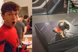 Cậu bé "Spider-man" gây bão mạng với clip đu dây mạo hiểm