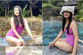 NSND Thu Hà đăng loạt ảnh diện bikinii, sắc vóc tuổi 54 gây sốt