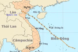 Bão số 6 suy yếu thành vùng áp thấp