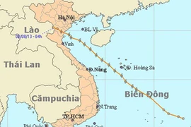 Bão số 6 suy yếu thành vùng áp thấp