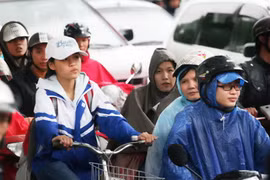 Miền Bắc mưa to, trời trở lạnh