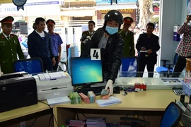 Dựng lại hiện trường vụ cướp Ngân hàng BIDV ở Huế