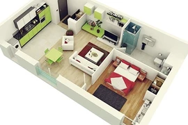 Những thiết kế căn hộ nhỏ siêu đẹp dành cho vợ chồng mới cưới