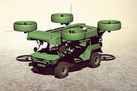 Ý tưởng xe quân sự lai máy bay của Ukraine